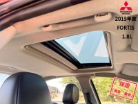 Mitsubishi  Lancer Fortis 【頂級天窗 ３安 免鑰匙，安卓機電視導航】2015年款 三菱 FORTIS | 新北市汽車商業同業公會｜TACA優良車商聯盟｜中古、二手車買車賣車公會認證保固