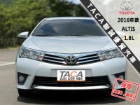 Toyota  Altis │只跑12萬公里│雙安│定速巡航│恆溫空調│抬顯│導航│2016年款 ALTIS | 新北市汽車商業同業公會｜TACA優良車商聯盟｜中古、二手車買車賣車公會認證保固