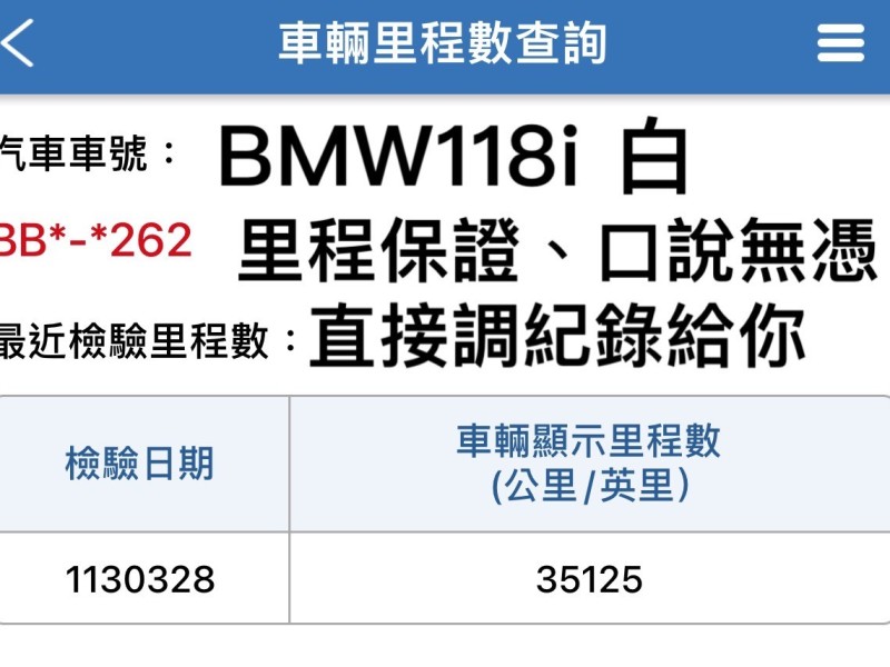 BMW/ 寶馬  1 SERIES  118i 運動版 金鑽店~BMW118i 白 里程保證只跑3萬多公里 主要配備有，循跡防滑 斜坡起步輔助 車道偏離警示系統 AEB自動緊急煞車系統 胎壓監控 6安 免鑰啟動車門鎖 定速 倒車影像 導航 光感應頭燈 雨滴感應雨刷 電動摺疊後視鏡   藍芽通訊 恆溫分區空調 雙電動座椅 後座出風口 粉塵過濾器 LED日行燈 頭燈 尾燈 等超多樣配備！ | 新北市汽車商業同業公會｜TACA優良車商聯盟｜中古、二手車買車賣車公會認證保固