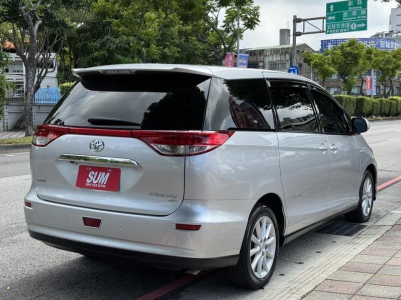 Toyota  Previa 金鑽店~PREVIA 3.5旗艦版 大馬力 主要配備有，全景天窗 循跡防滑 斜坡起步輔助 7安 免鑰啟動車門鎖 定速 導航 倒車影像 光感應頭燈 雙電動滑門 電動尾門 電動摺疊後視鏡 後座影音 後座出風口 分區恆溫空調 電動座椅 電熱椅 粉塵過濾器 HID頭燈 等多項配備！ | 新北市汽車商業同業公會｜TACA優良車商聯盟｜中古、二手車買車賣車公會認證保固