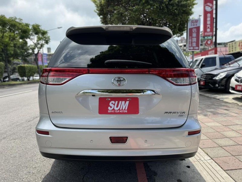 Toyota  Previa 金鑽店~PREVIA 3.5旗艦版 大馬力 主要配備有，全景天窗 循跡防滑 斜坡起步輔助 7安 免鑰啟動車門鎖 定速 導航 倒車影像 光感應頭燈 雙電動滑門 電動尾門 電動摺疊後視鏡 後座影音 後座出風口 分區恆溫空調 電動座椅 電熱椅 粉塵過濾器 HID頭燈 等多項配備！ | 新北市汽車商業同業公會｜TACA優良車商聯盟｜中古、二手車買車賣車公會認證保固