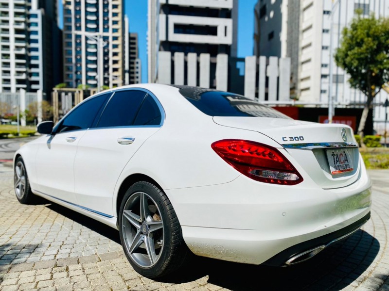 Mercedes-Benz/賓士   C-CLASS  C300 2016年 BENZ 賓士 C300 白色 2.0L  | 新北市汽車商業同業公會｜TACA優良車商聯盟｜中古、二手車買車賣車公會認證保固