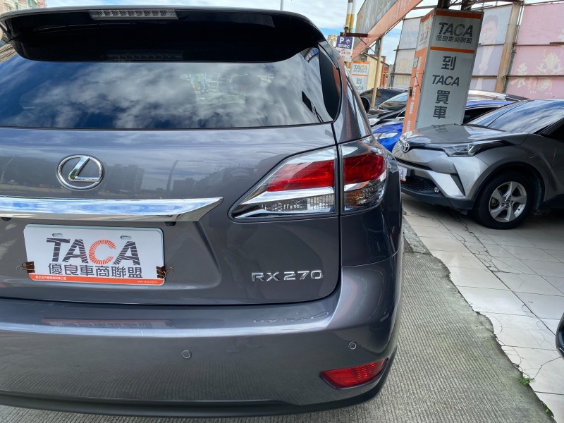 Lexus  RX RX270豪華版、導航、I key、認證合格、少跑、里程保證 | 新北市汽車商業同業公會｜TACA優良車商聯盟｜中古、二手車買車賣車公會認證保固