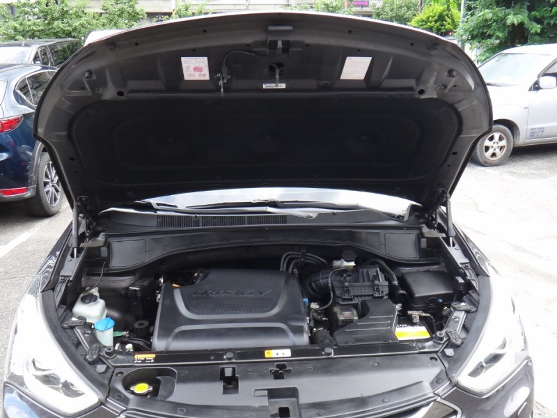 Hyundai  Santa Fe    17年保證里程現代山土匪4傳車頂架全景抬顯前後行車紀錄器原廠車側踏板自動停車導引保證實車實價 | 新北市汽車商業同業公會｜TACA優良車商聯盟｜中古、二手車買車賣車公會認證保固