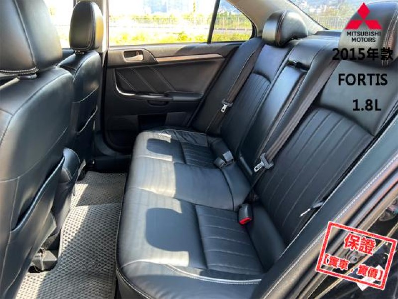 Mitsubishi  Lancer Fortis 【頂級天窗 ３安 免鑰匙，安卓機電視導航】2015年款 三菱 FORTIS | 新北市汽車商業同業公會｜TACA優良車商聯盟｜中古、二手車買車賣車公會認證保固