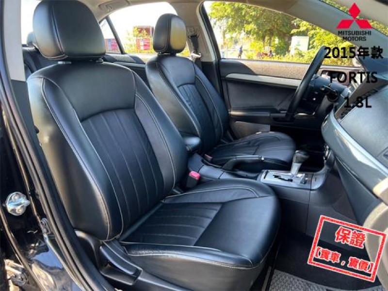 Mitsubishi  Lancer Fortis 【頂級天窗 ３安 免鑰匙，安卓機電視導航】2015年款 三菱 FORTIS | 新北市汽車商業同業公會｜TACA優良車商聯盟｜中古、二手車買車賣車公會認證保固