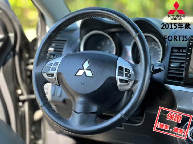 Mitsubishi  Lancer Fortis 【頂級天窗 ３安 免鑰匙，安卓機電視導航】2015年款 三菱 FORTIS | 新北市汽車商業同業公會｜TACA優良車商聯盟｜中古、二手車買車賣車公會認證保固