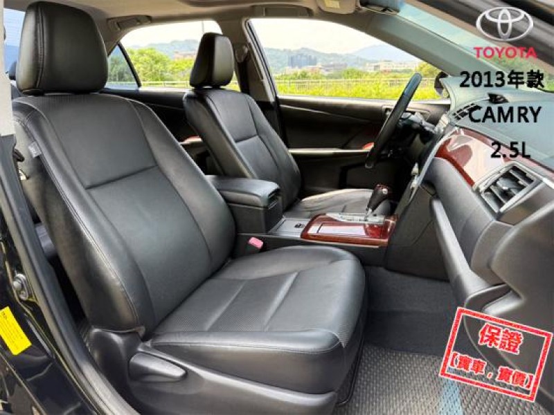 Toyota  Camry 【天窗│免鑰匙啟閉│電動座椅│HID頭燈│定速巡航】2013年款CAMRY G版 | 新北市汽車商業同業公會｜TACA優良車商聯盟｜中古、二手車買車賣車公會認證保固