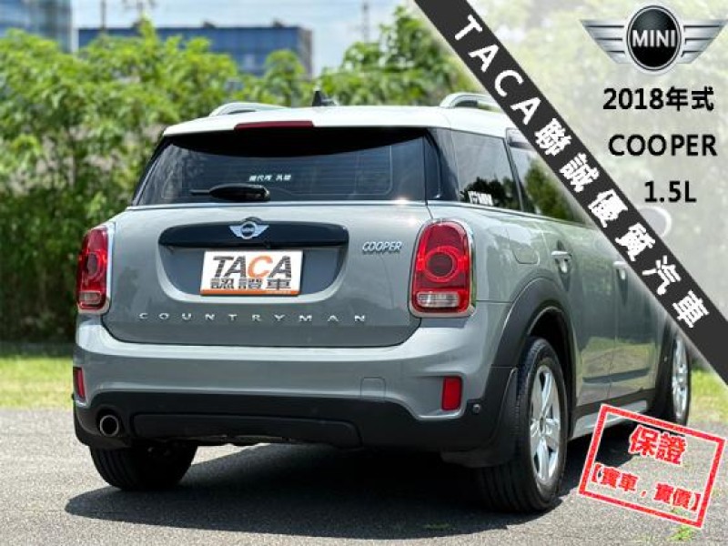 MINI  Countryman 【大螢幕導航 免鑰匙 行李架 】2018年領牌MINI COUNTRY MAN | 新北市汽車商業同業公會｜TACA優良車商聯盟｜中古、二手車買車賣車公會認證保固