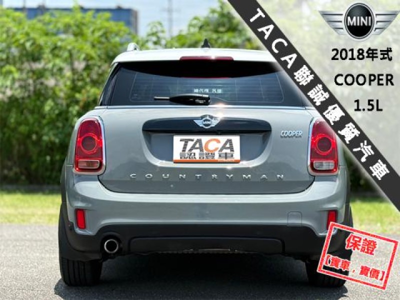 MINI  Countryman 【大螢幕導航 免鑰匙 行李架 】2018年領牌MINI COUNTRY MAN | 新北市汽車商業同業公會｜TACA優良車商聯盟｜中古、二手車買車賣車公會認證保固