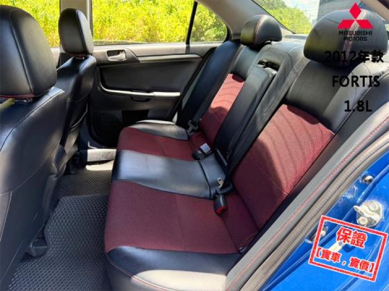 Mitsubishi  Lancer Fortis 【S版 空力型套件，雙前座跑車座椅】2012年款 LANCER FORTIS | 新北市汽車商業同業公會｜TACA優良車商聯盟｜中古、二手車買車賣車公會認證保固
