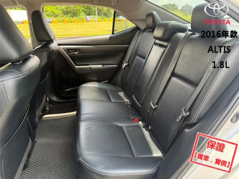Toyota  Altis │只跑12萬公里│雙安│定速巡航│恆溫空調│抬顯│導航│2016年款 ALTIS | 新北市汽車商業同業公會｜TACA優良車商聯盟｜中古、二手車買車賣車公會認證保固