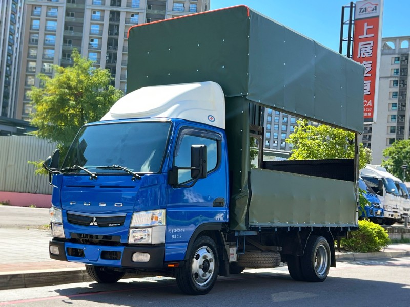 Mitsubishi  Canter 2019 MITSUBISHI CANTER 11呎半 升降尾門 電動升降篷 只跑10萬 原廠保養 堅達 貨車 商用車  | 新北市汽車商業同業公會｜TACA優良車商聯盟｜中古、二手車買車賣車公會認證保固