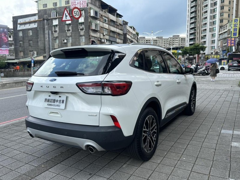 Ford/福特  Kuga Ford Kuga 2021款 21.5年式EcoBoost 180旗艦X  白色 | 新北市汽車商業同業公會｜TACA優良車商聯盟｜中古、二手車買車賣車公會認證保固