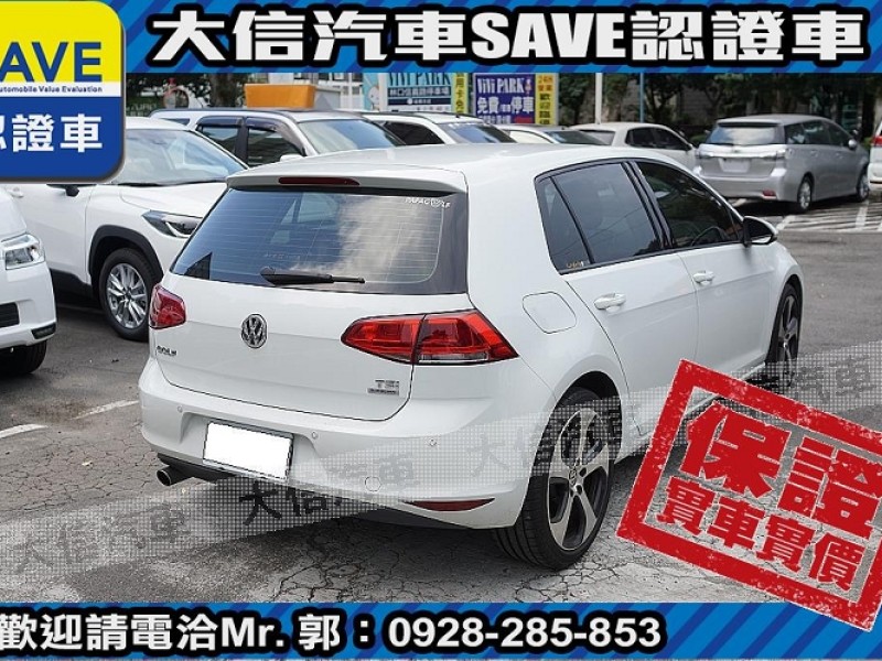 Volkswagen 福斯  Golf 【大信SAVE】2013年 GOLF 1.2 TSI MK7 認證車 實車實價 | 新北市汽車商業同業公會｜TACA優良車商聯盟｜中古、二手車買車賣車公會認證保固