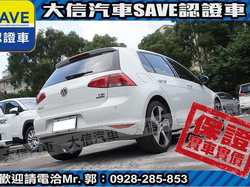 Volkswagen 福斯  Golf 【大信SAVE】2013年 GOLF 1.2 TSI MK7 認證車 實車實價 | 新北市汽車商業同業公會｜TACA優良車商聯盟｜中古、二手車買車賣車公會認證保固
