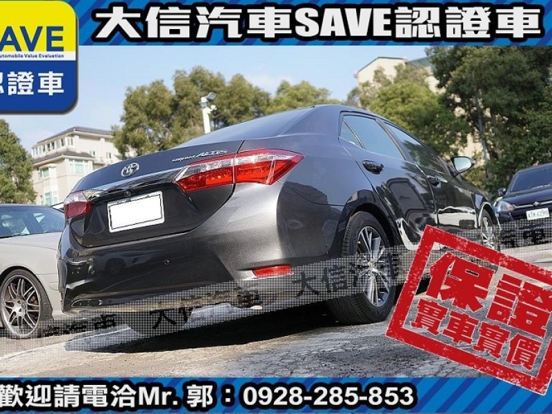 Toyota  Altis 【大信SAVE】2013年 ALTIS 1.8 優質代步車 升級影音 實車實價 | 新北市汽車商業同業公會｜TACA優良車商聯盟｜中古、二手車買車賣車公會認證保固