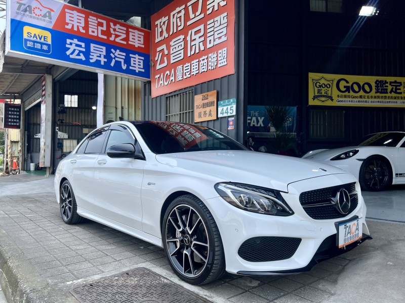 Mercedes-Benz/賓士   C-CLASS  C43 找記老闆實價～正2017年Benz C43 AMG抬顯/23P跟車/9速變速箱 | 新北市汽車商業同業公會｜TACA優良車商聯盟｜中古、二手車買車賣車公會認證保固