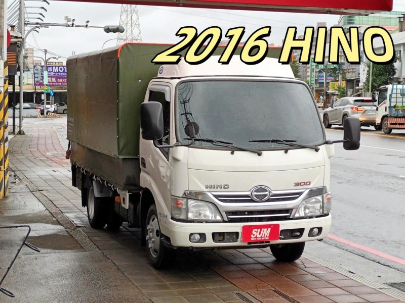 Hino  300 伸縮帆布/昇降尾門 | 新北市汽車商業同業公會｜TACA優良車商聯盟｜中古、二手車買車賣車公會認證保固
