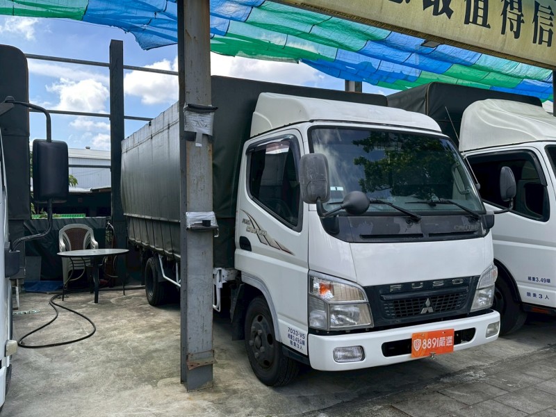 Mitsubishi  Canter 2012年四期堅達.五噸.超長軸14呎僅跑17萬!!! 升降帆布+雙芯雙折大尾門 | 新北市汽車商業同業公會｜TACA優良車商聯盟｜中古、二手車買車賣車公會認證保固