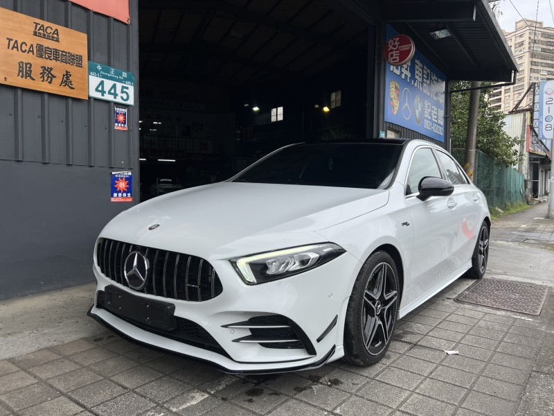 Mercedes-Benz/賓士   A-CLASS  A35 找記老闆實價~正2021年Benz A35 AMG全景/摸門/夜色/306P馬力 | 新北市汽車商業同業公會｜TACA優良車商聯盟｜中古、二手車買車賣車公會認證保固