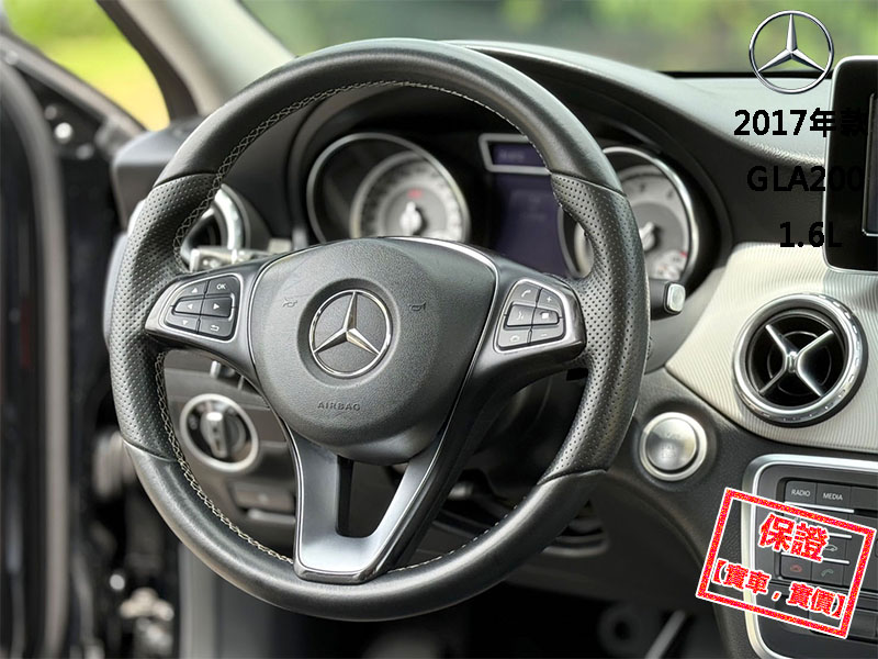 Mercedes-Benz/賓士   GLA-CLASS  GLA200 【全景天窗 免鑰匙啟閉 跑車座椅 電動座椅 定速巡航】2017年款 GLA200 | 新北市汽車商業同業公會｜TACA優良車商聯盟｜中古、二手車買車賣車公會認證保固